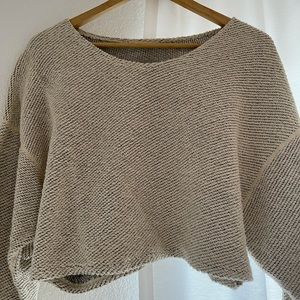 American Apparel reversible cropped sweater
